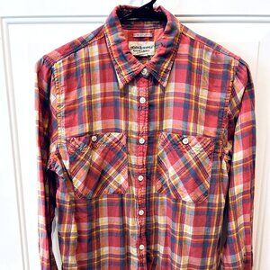 Denim & Supply by Ralph Lauren RL Utility Long Sleeve Plaid Shirt Women's Medium
